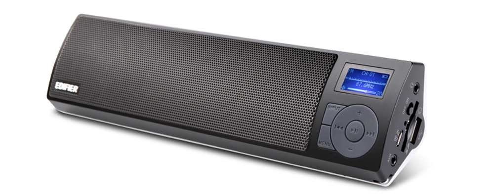 黑色便携音箱细节特写