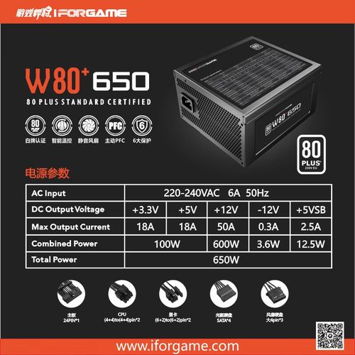 游戏悍将W80+650核心规格参数展示