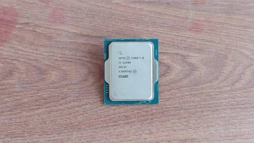 Macro shot of Intel Core i5 CPU chip