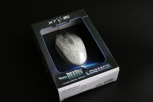 Gaming mouse on desk showing overall specs and layout