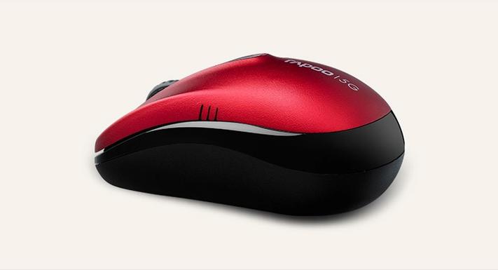 黑色无线鼠标桌面摆放