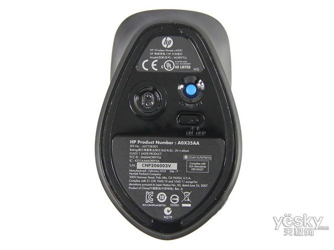 惠普X4000鼠标握持视角
