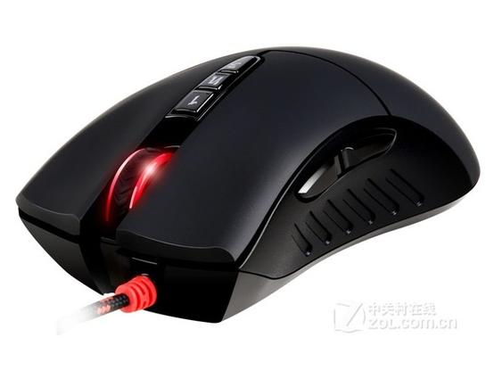 双飞燕R30高级版黑色无线鼠标外观特写