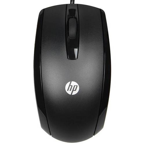 Person using black wired mouse on desk