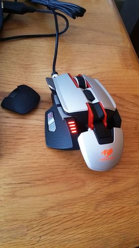 Gaming mouse sensor and specs close-up