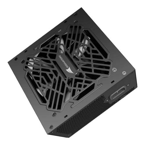 PC case interior with power supply cables