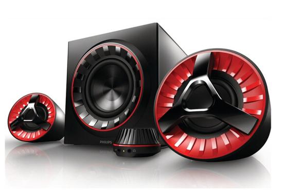 音箱单元和连接接口特写