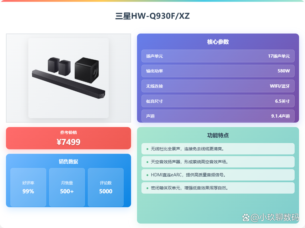 Home theater sound system playing movie scene