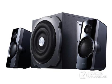 2.1声道音箱桌面摆放