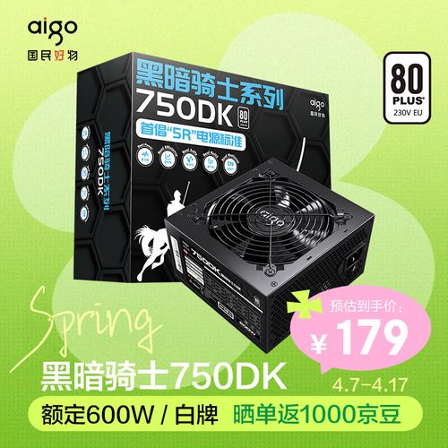 Computer power supply unit with visible fan and cables