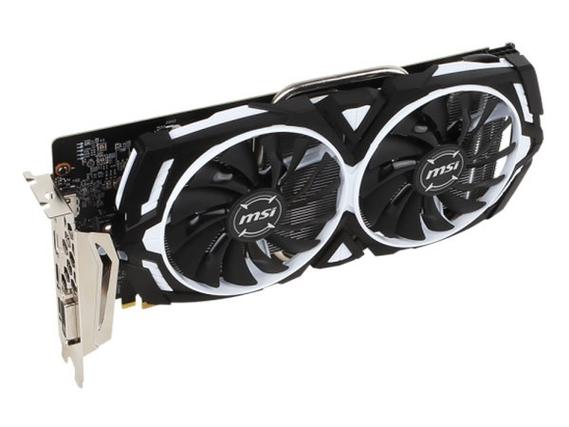 Close-up of GTX series graphics card specifications