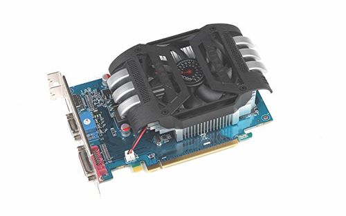 Graphics card on desk for purchase review