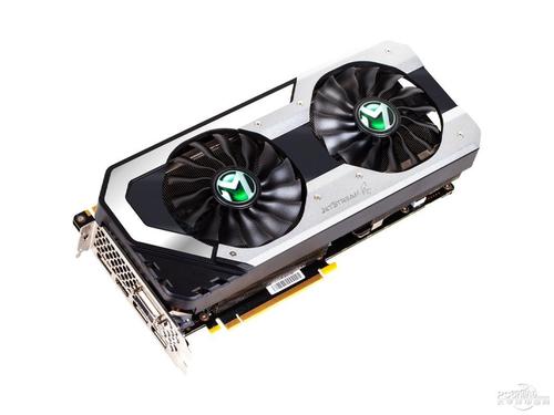 High-end GPU with three fans and RGB lighting