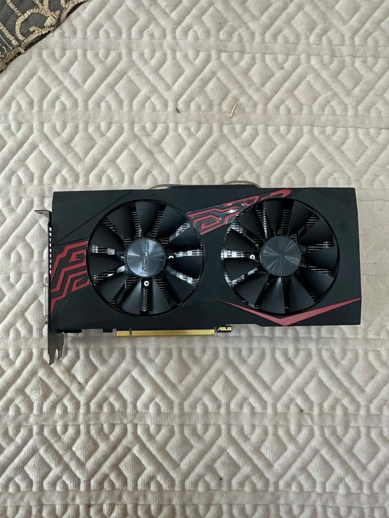 Graphics card dual fan cooling system