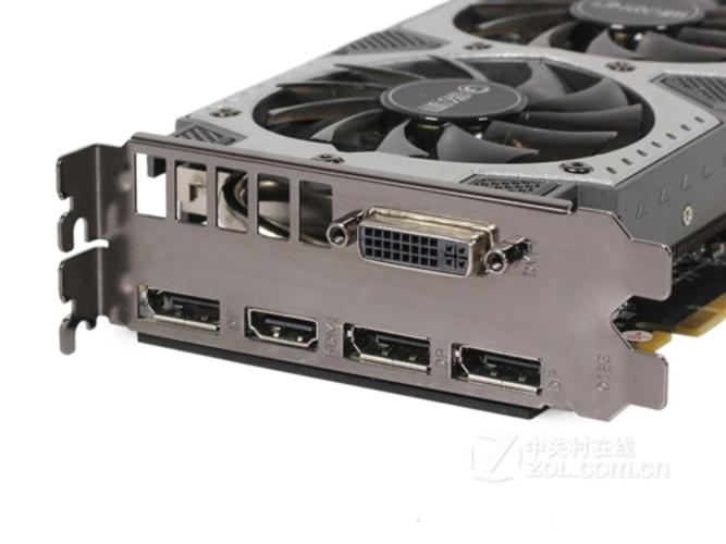 Graphics card triple fan cooler in operation