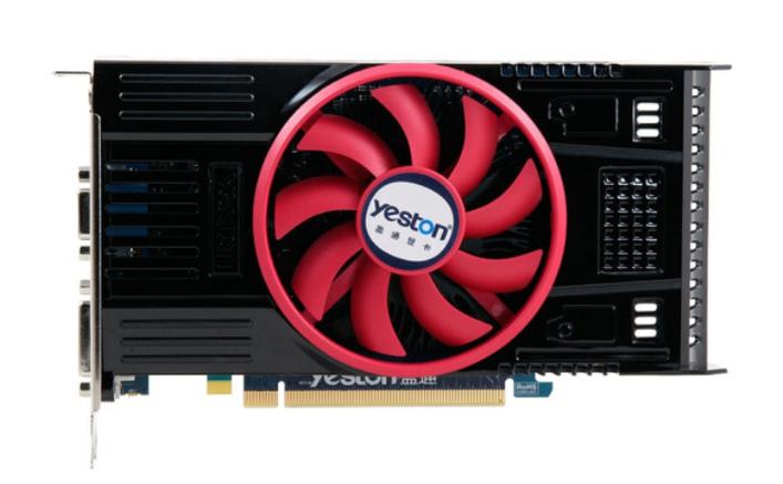 Detailed view of AMD entry-level graphics card components