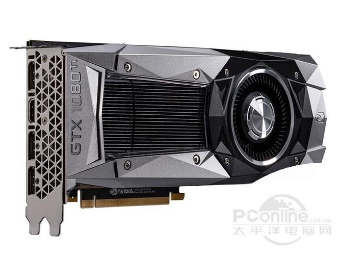 高端显卡金属机身与接口细节