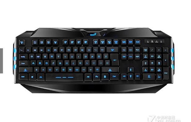 RGB gaming keyboard close-up view