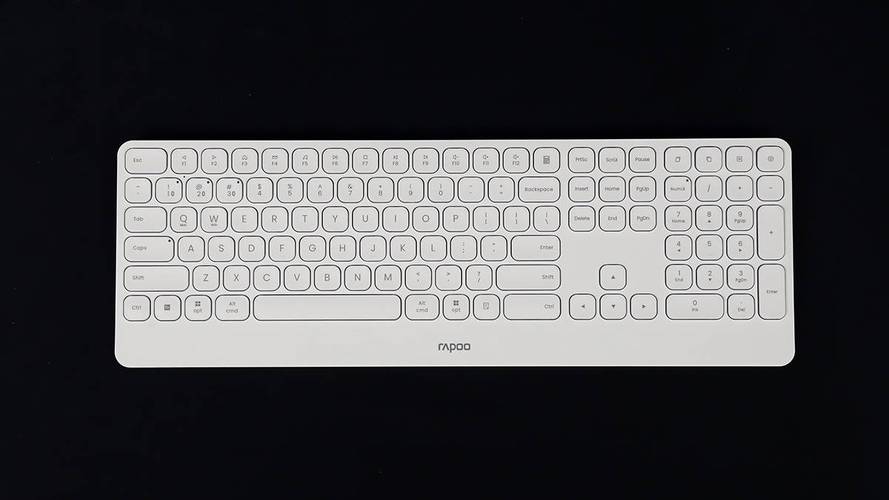 Modern workspace with slim keyboard for office use