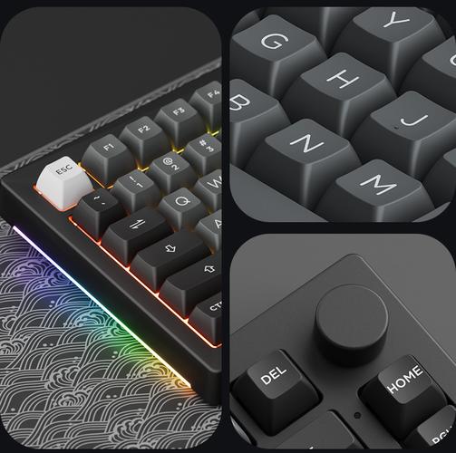 A.艾酷5075B Plus 黑青/三模/CS银轴：客制化机械键盘新选择