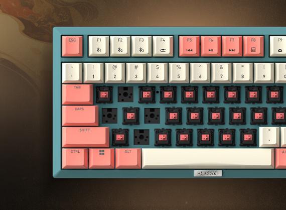 Cherry KW300 MX compact mechanical keyboard on desk