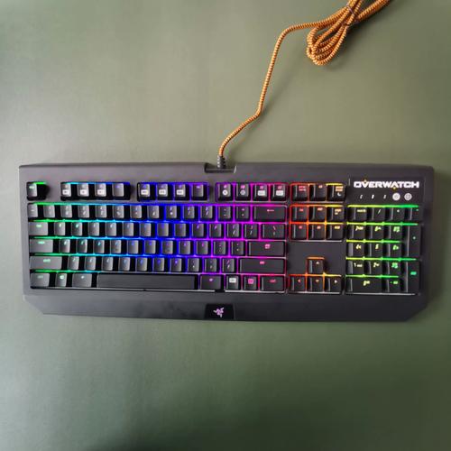 Mechanical keyboard in gaming setup