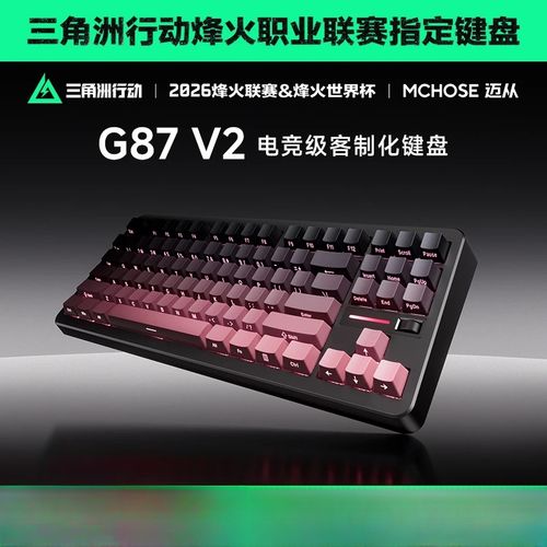 迈从G87 黑色等高线侧刻 TTC快金轴V2深度评测：中端客制化键盘堆料王者