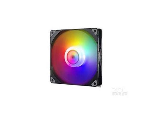 RGB computer fan in dark setup showing heat dissipation