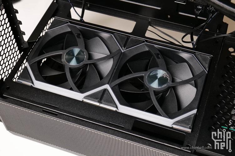 High-end PC build featuring ARGB case fans