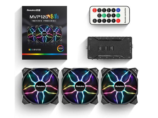 RGB PC case fans with butterfly lighting effect