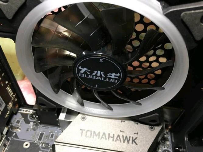 Black computer fans performance display