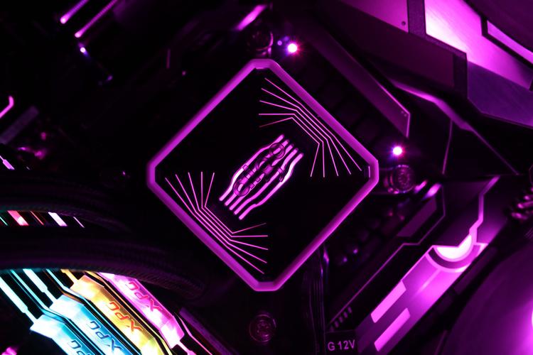 RGB illuminated PC cooling hardware