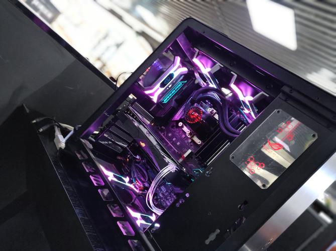 Modern PC cooling fan with RGB lighting