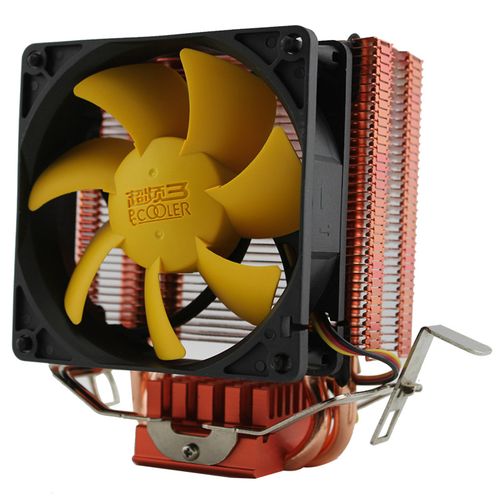Computer CPU cooler with heatsink fins