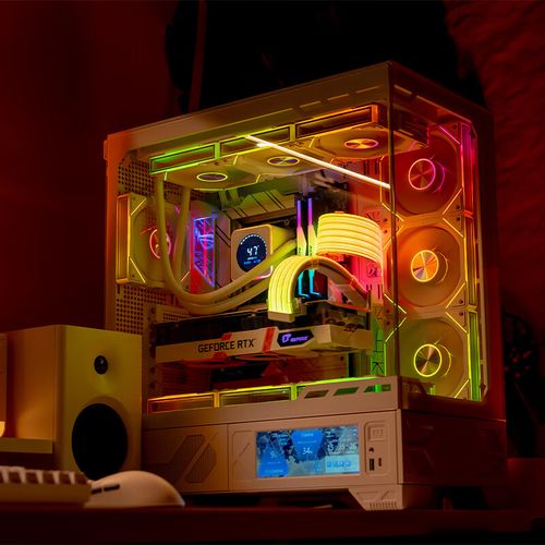 Gaming PC build with multiple ARGB case fans