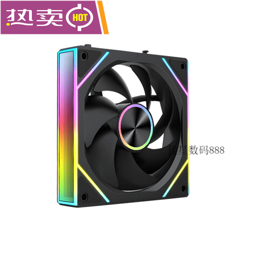 丛林豹棱镜4 Ultra 黑色反叶：低噪高颜值120mm ARGB风扇深度评测