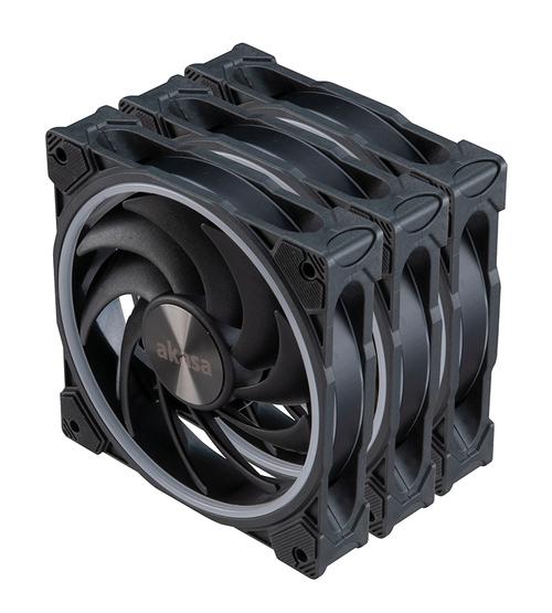 多款黑色PC机箱风扇排列展示