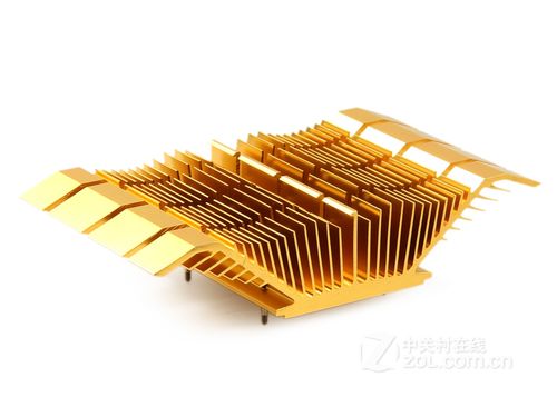 GPU passive cooling heatsink close-up