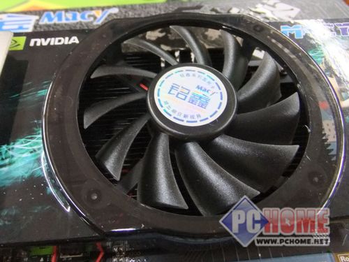 Graphics card installed on motherboard showing specs