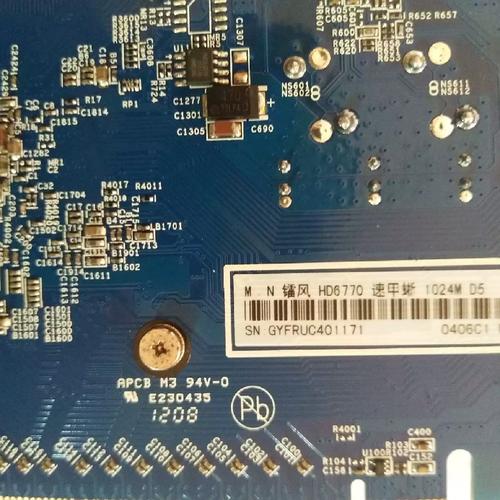 Graphics card GPU core and VRAM specifications