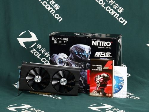 蓝宝石RX 480 超白金 OC 双风扇散热特写