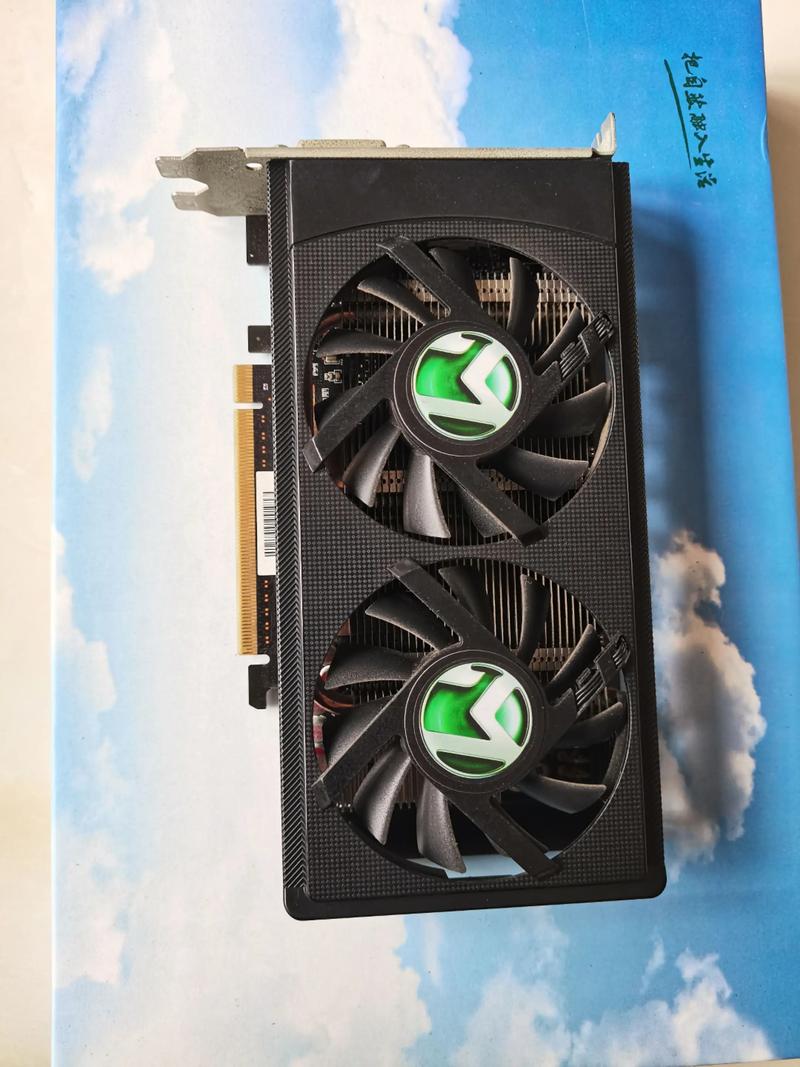 Close-up of NVIDIA GeForce graphics card hardware