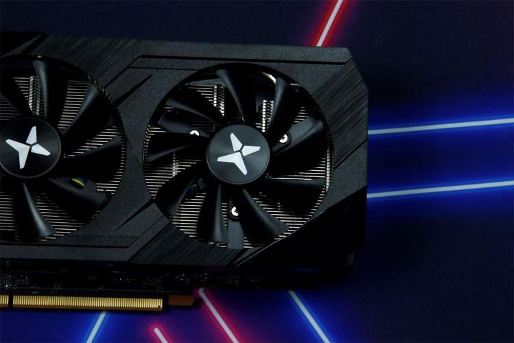 GPU dual fan heatsink close-up