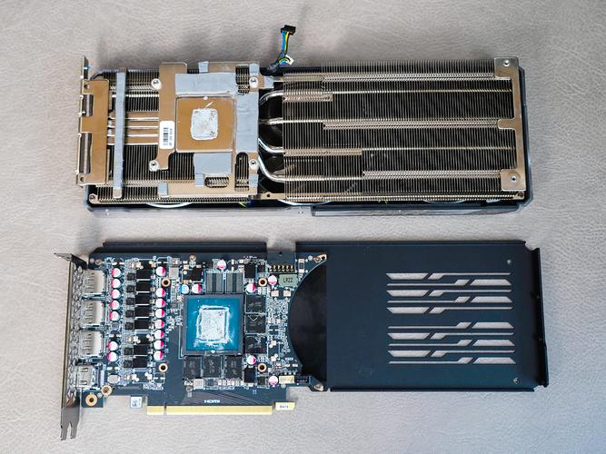 Graphics card on table hardware detail