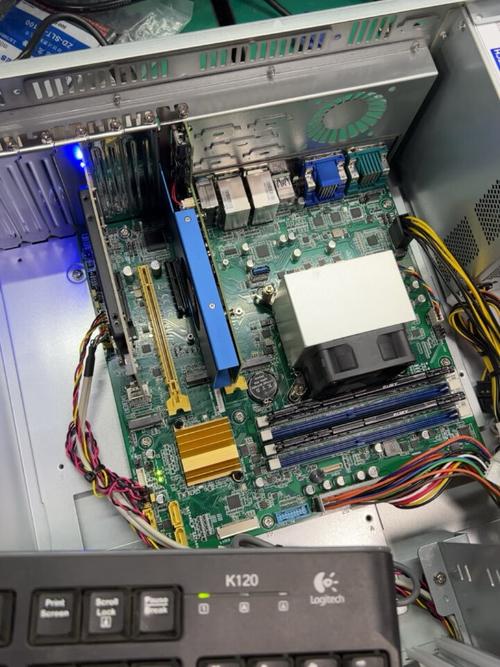 Gaming setup with monitor showing high frame rate