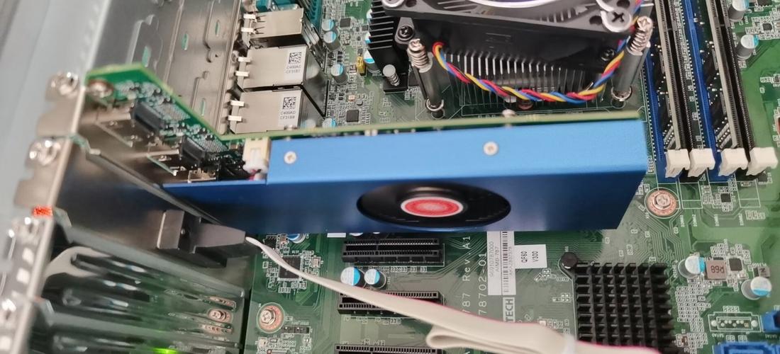 Close-up of a gaming GPU with RGB lighting