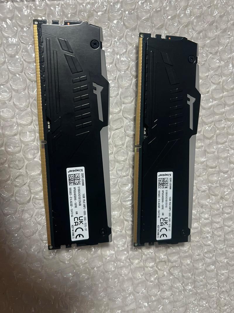 金士顿叛逆者Renegade DDR5白色内存特写
