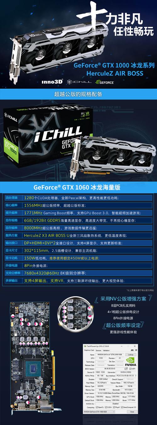 Inno3D GTX 1060 X3冰龙海量版 vs 影驰GTX560SE 黑将版 深度对比