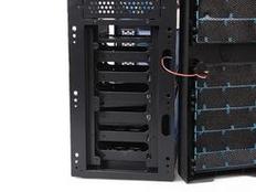 High performance PC case with components installed