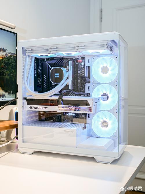 Gaming PC setup with mid tower case
